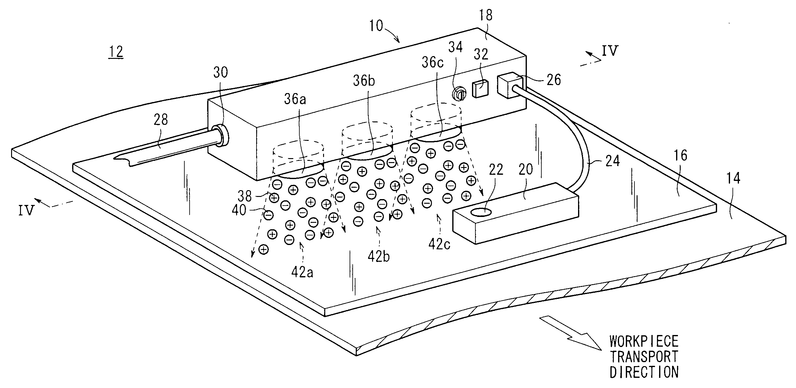 Ionizer, static charge eliminating system, ion balance adjusting method, and workpiece static charge eliminating method