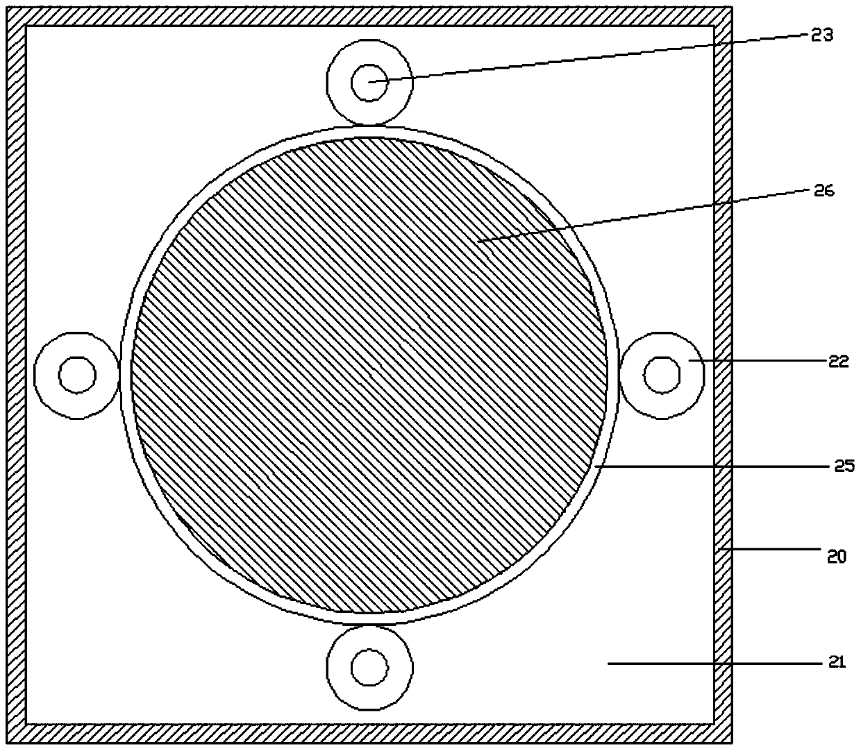 A two-way movable and rotatable stamping die