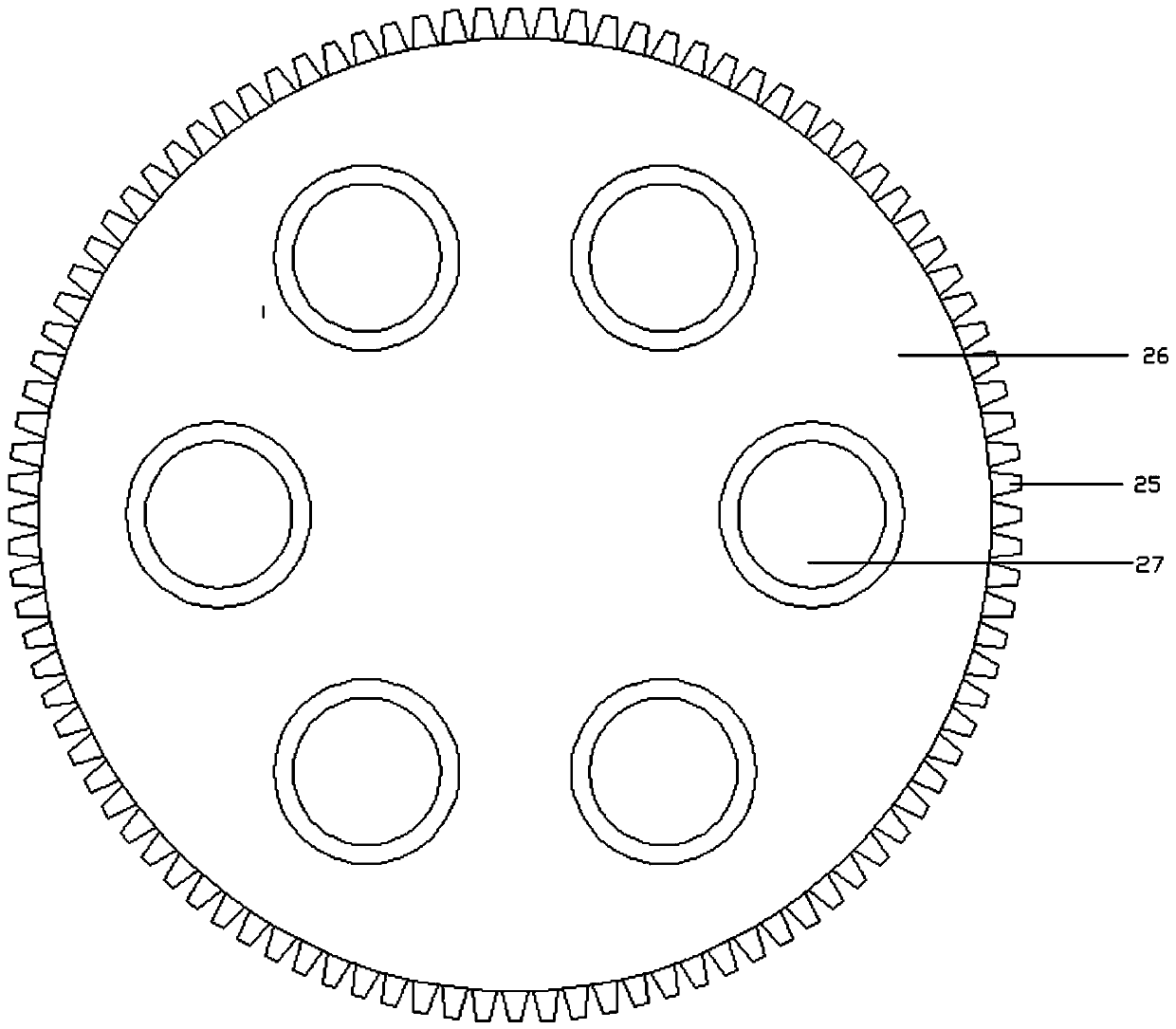 A two-way movable and rotatable stamping die