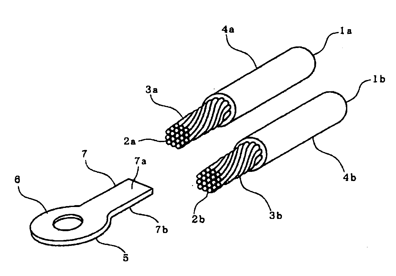 Electric wire with terminal and method of manufacturing the same