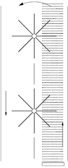 An energy reuse device for aeration water flow