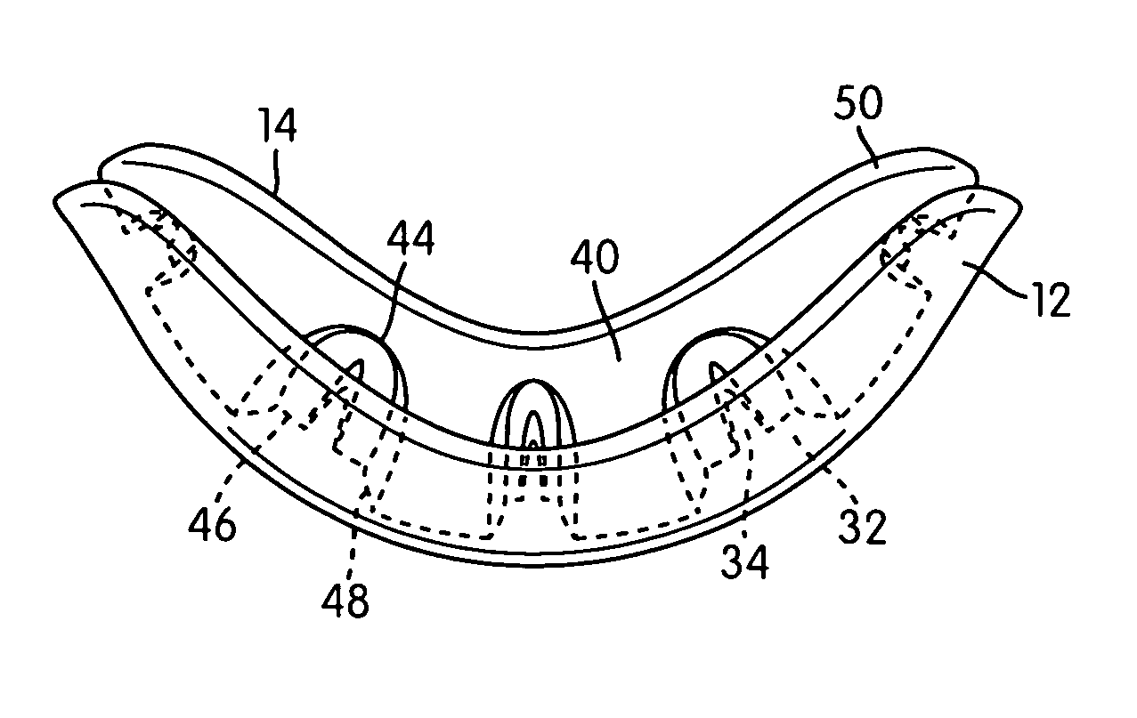 Impact attenuating chin protector