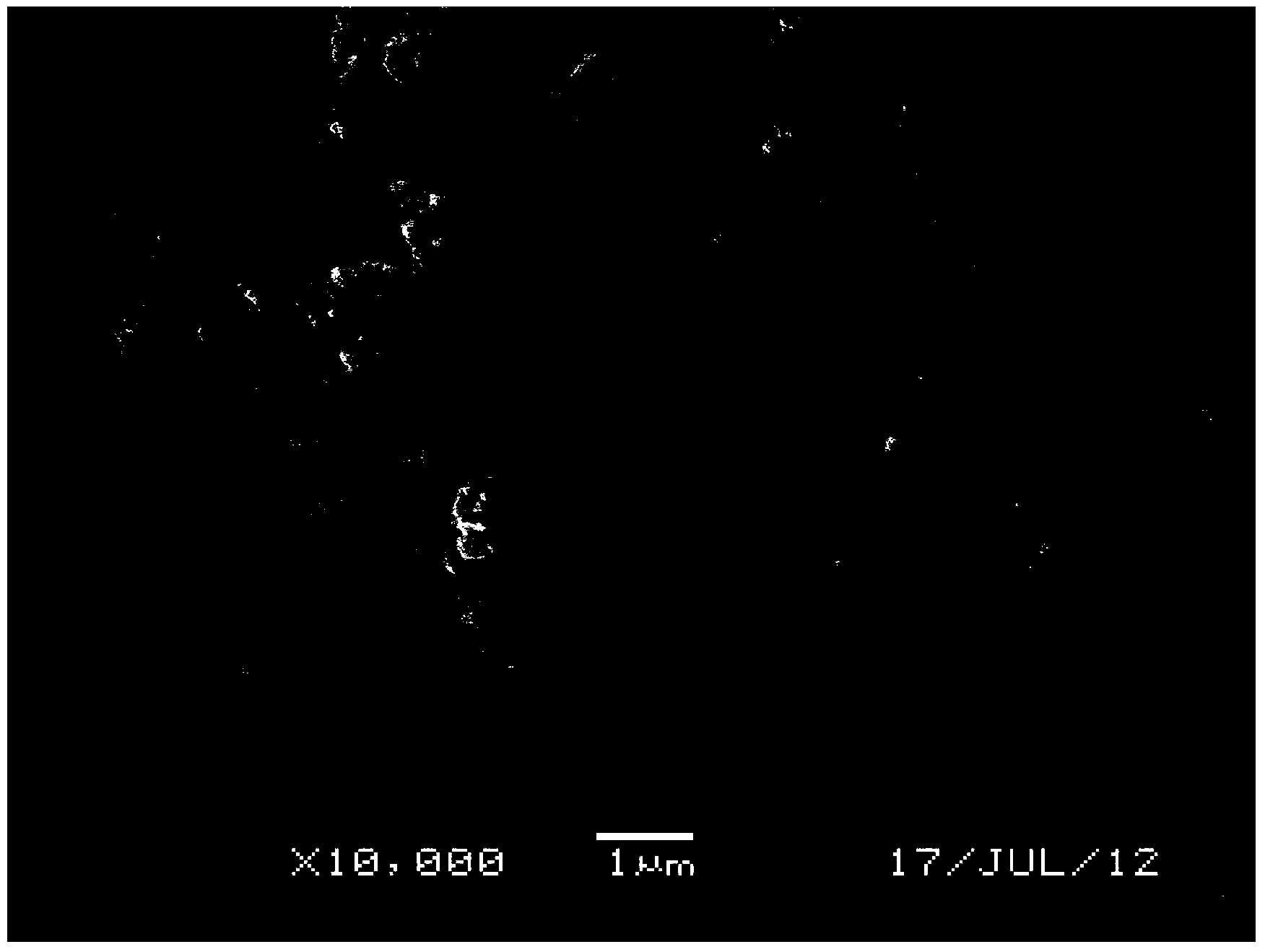 Lithium ion battery positive material lithium ferrous phosphate and preparation method