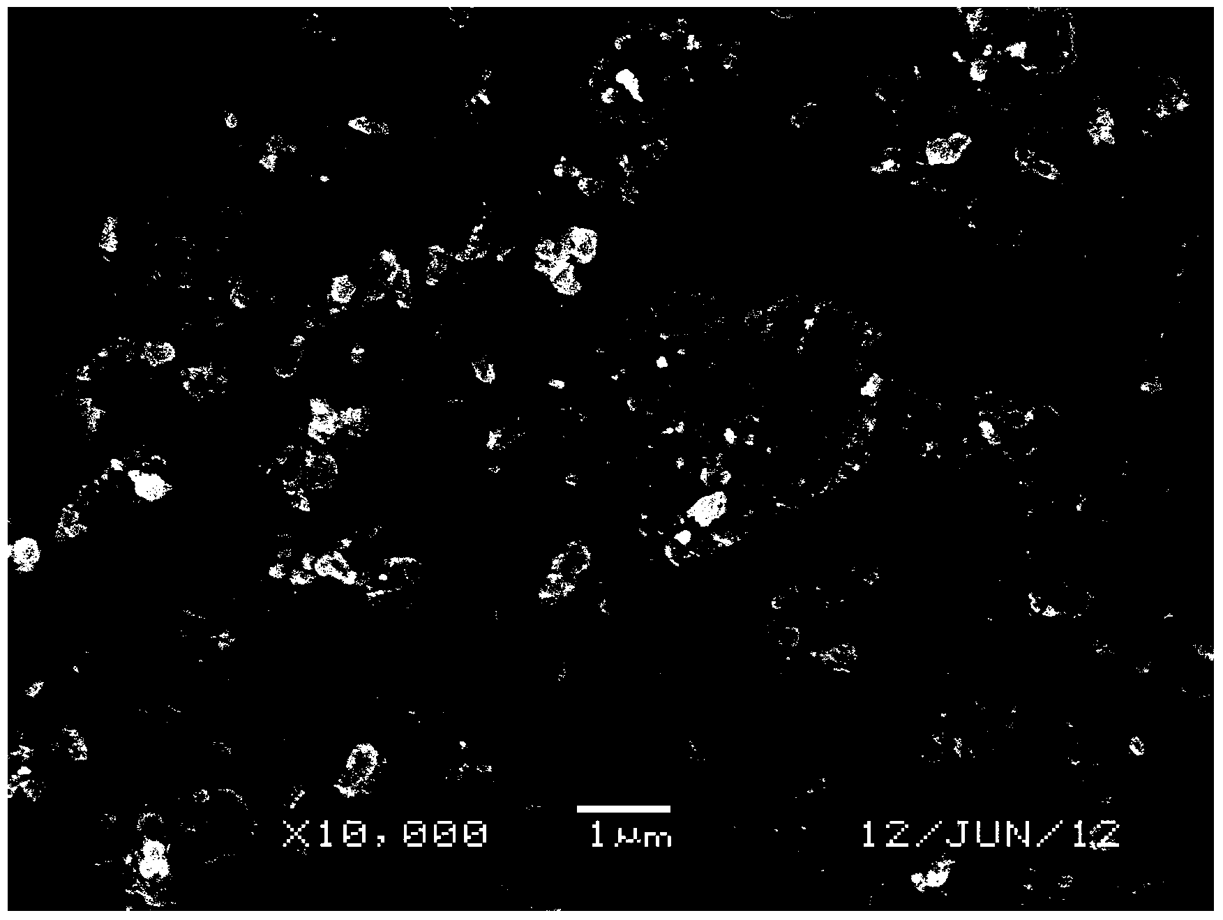 Lithium ion battery positive material lithium ferrous phosphate and preparation method