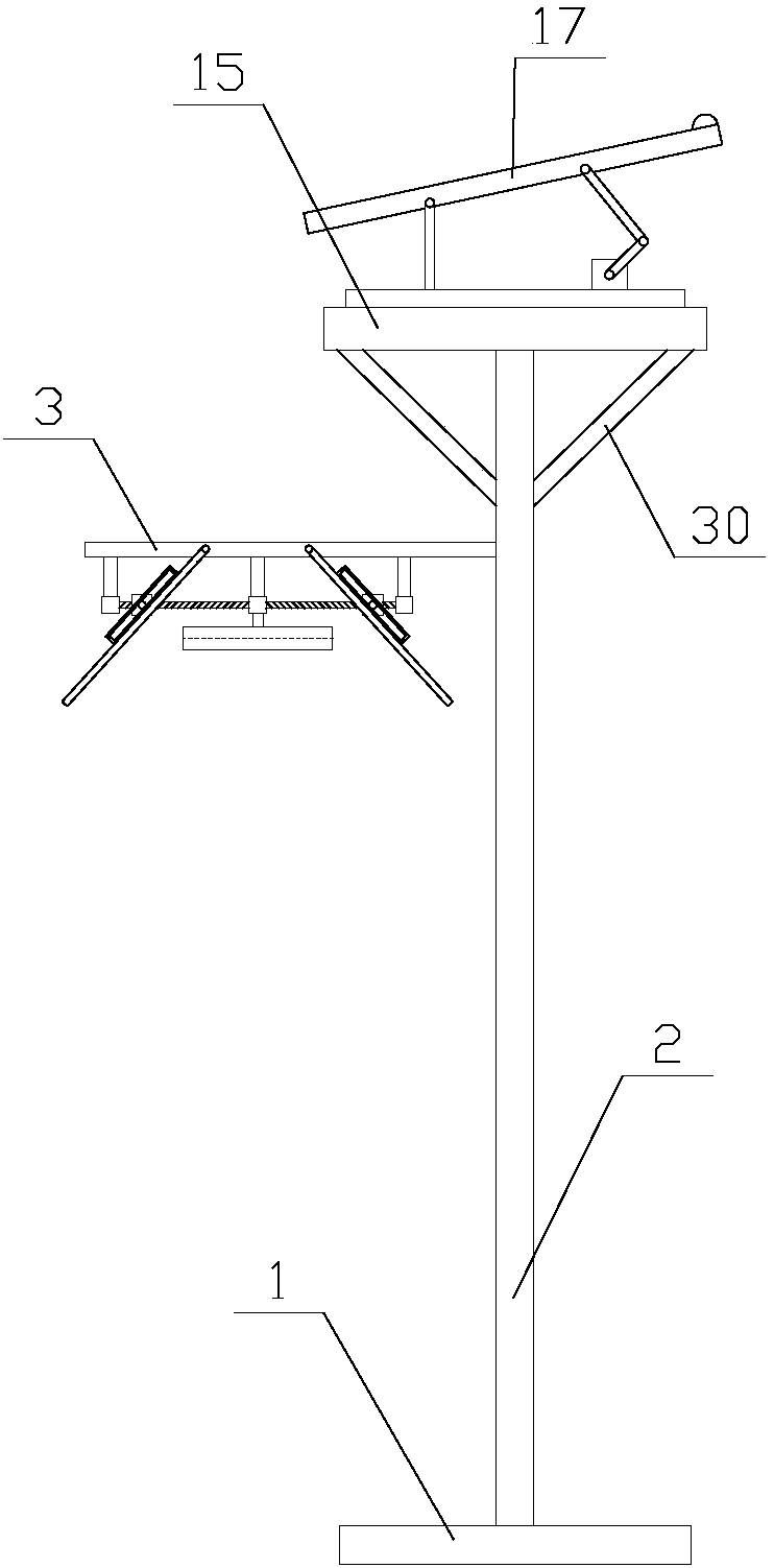 Adjustable solar street lamp applicable to country road