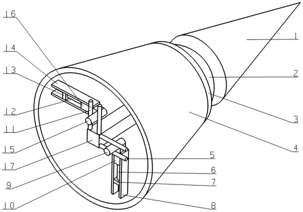 a deflected warhead