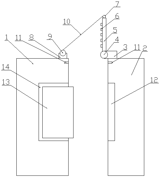 Injection mold for terminal cover with automatic air blowing and cooling