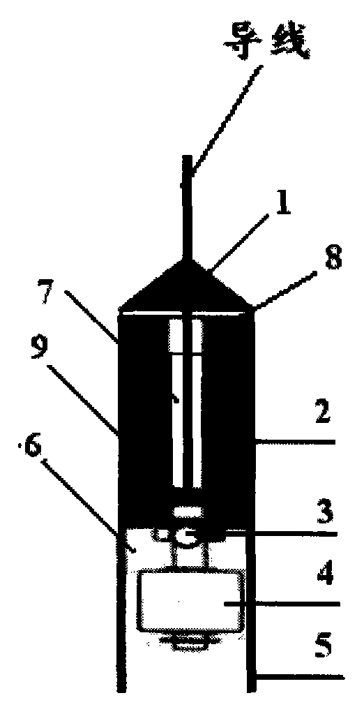 Tongue-tube relay-type water level probe