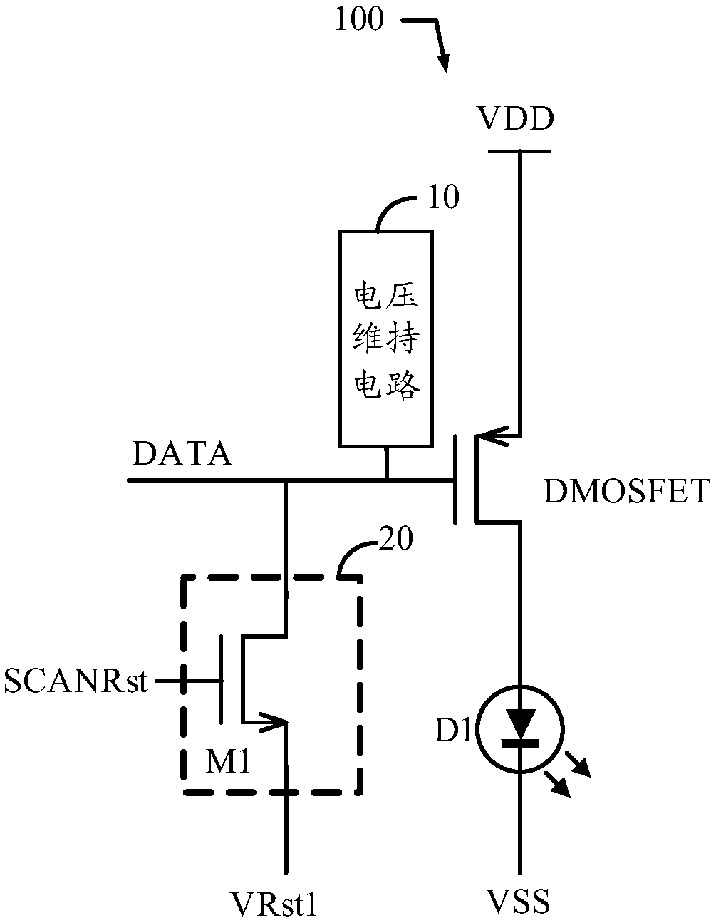 An OLED pixel circuit and an image display device