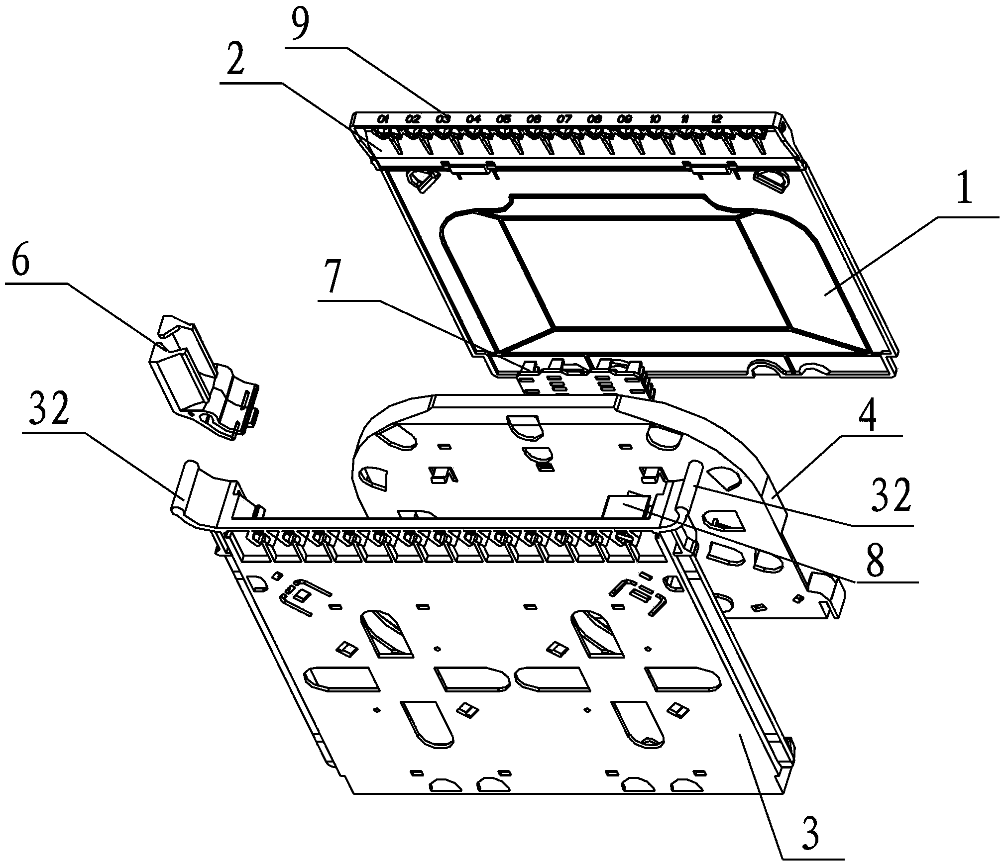 Multifunctional optical fiber melting-matching tray