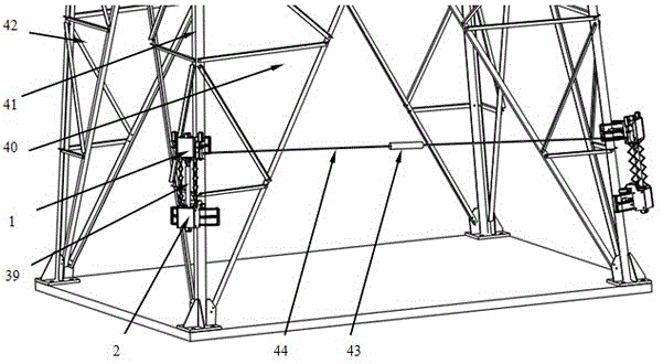 A transmission tower climbing robot and its inspection method for transmission towers