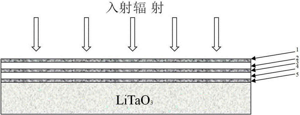 Absorption layer for broadband spectrum pyroelectric detector and preparation method thereof