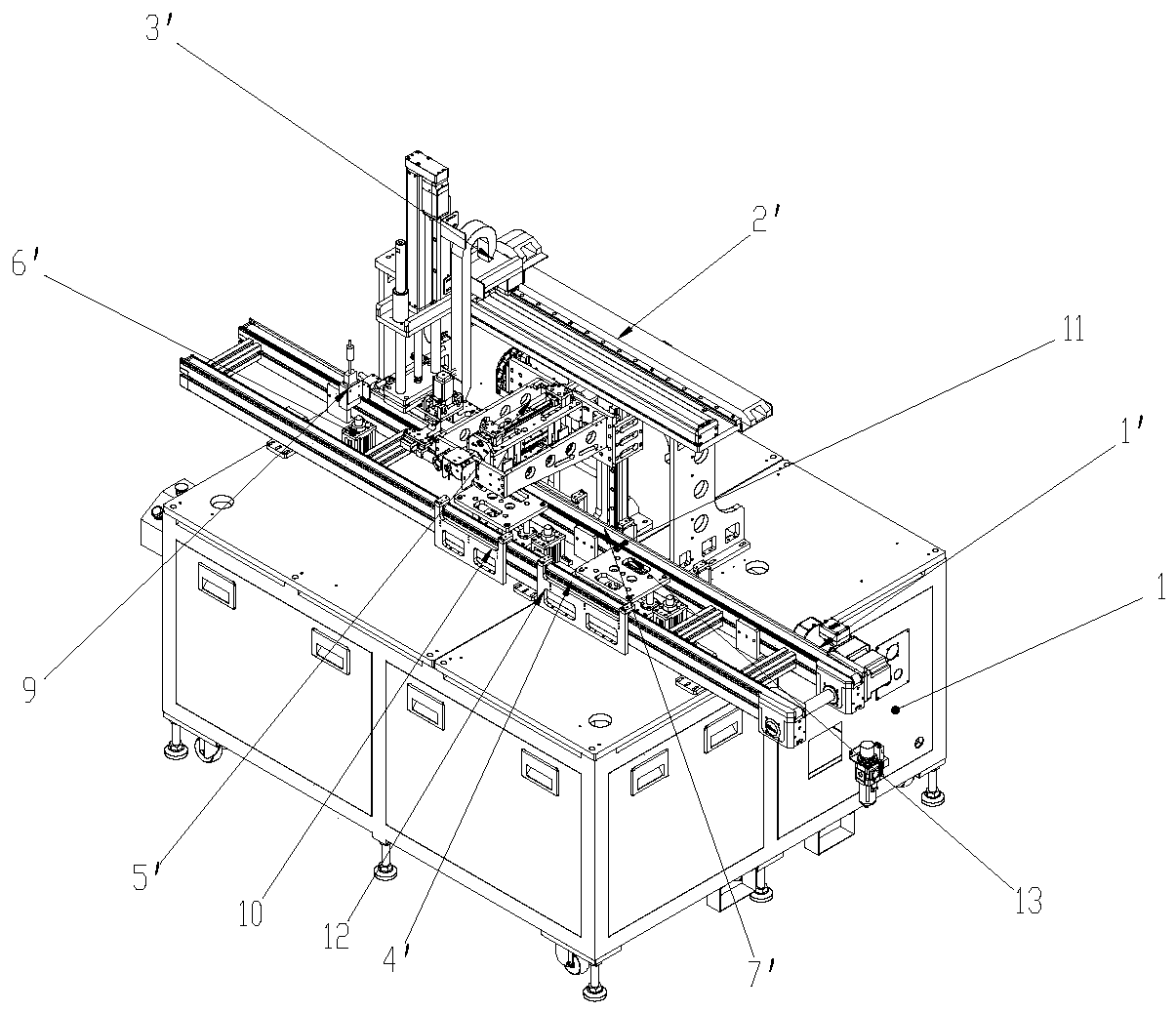 Automatic tool disassembling equipment for carrier