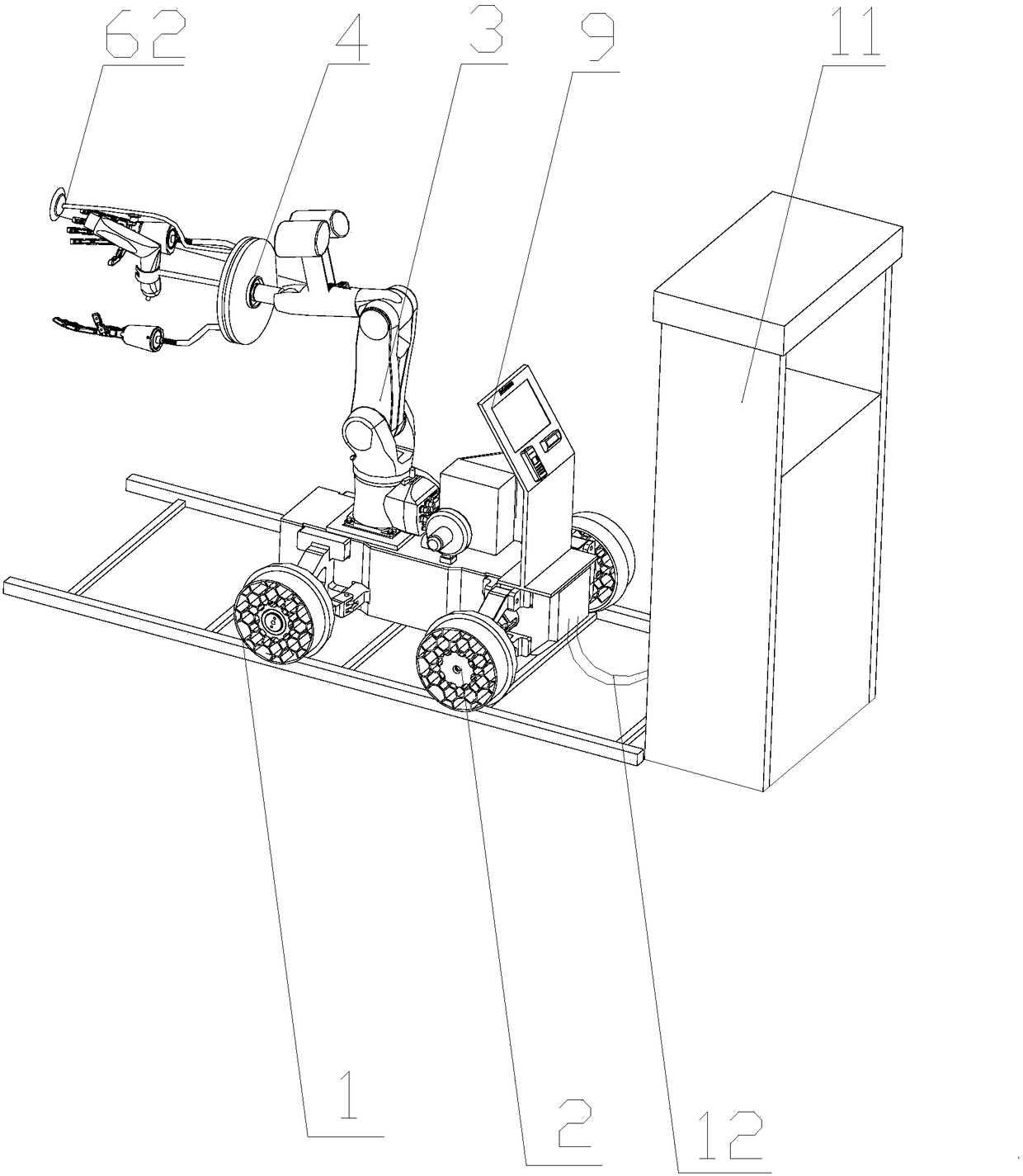 A fully autonomous refueling service robot and refueling service method for unmanned gas stations