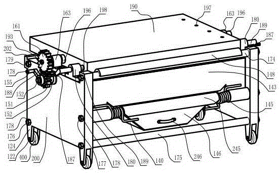 Tempered glass fragment number detecting and fixing device