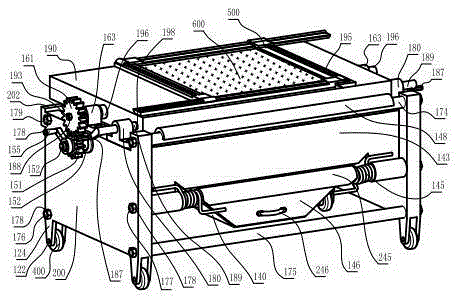 Tempered glass fragment number detecting and fixing device