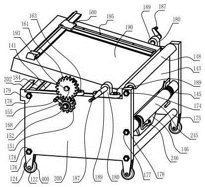 Tempered glass fragment number detecting and fixing device