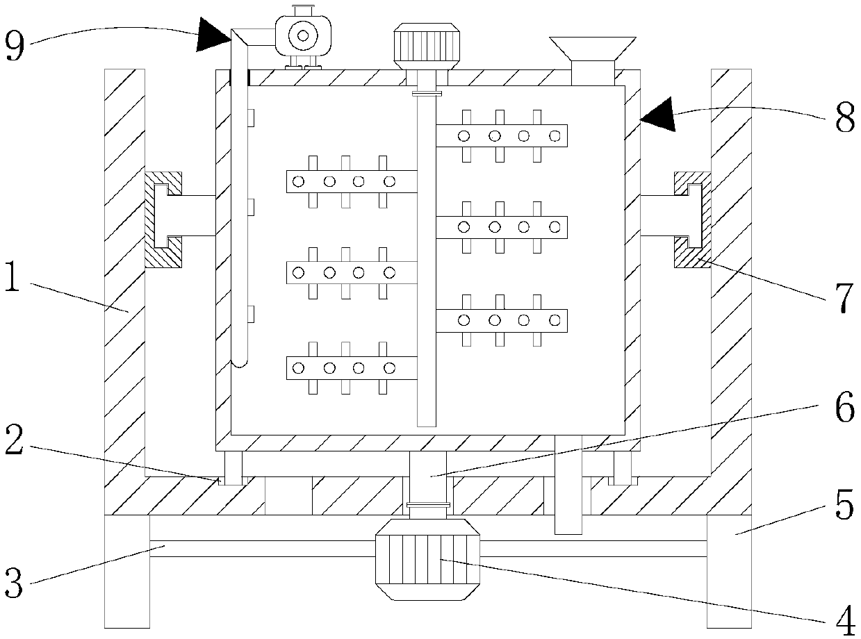 Stirring box for aqueous coating production