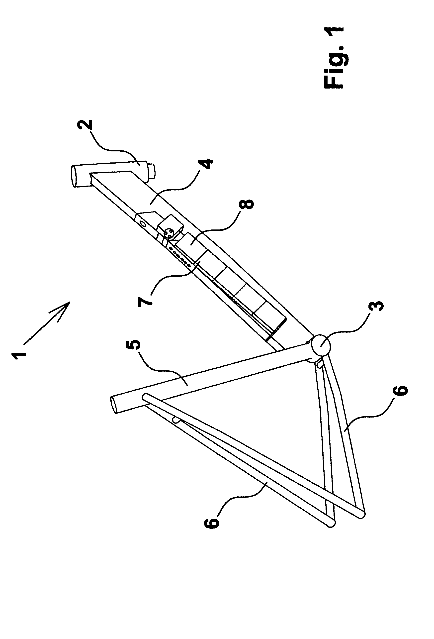 Bicycle frame with integrated and detachable battery