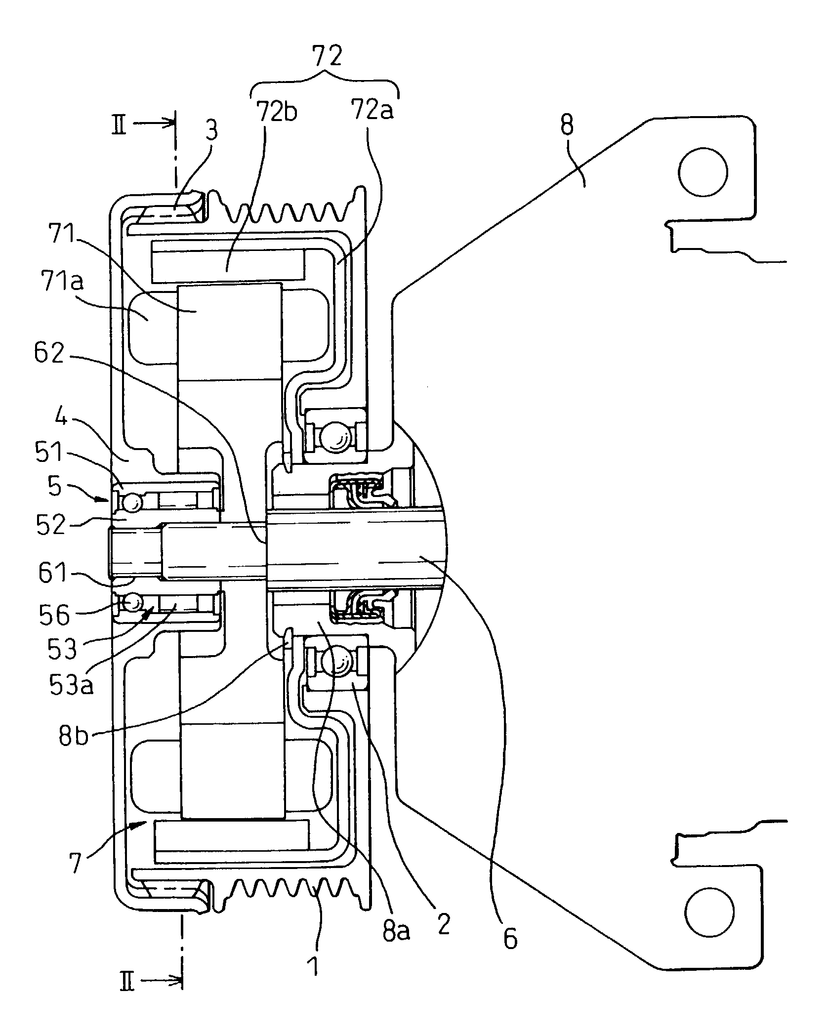 Compressor provided with torque limiter