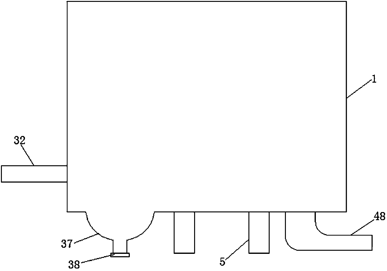 Rural domestic sewage treatment box