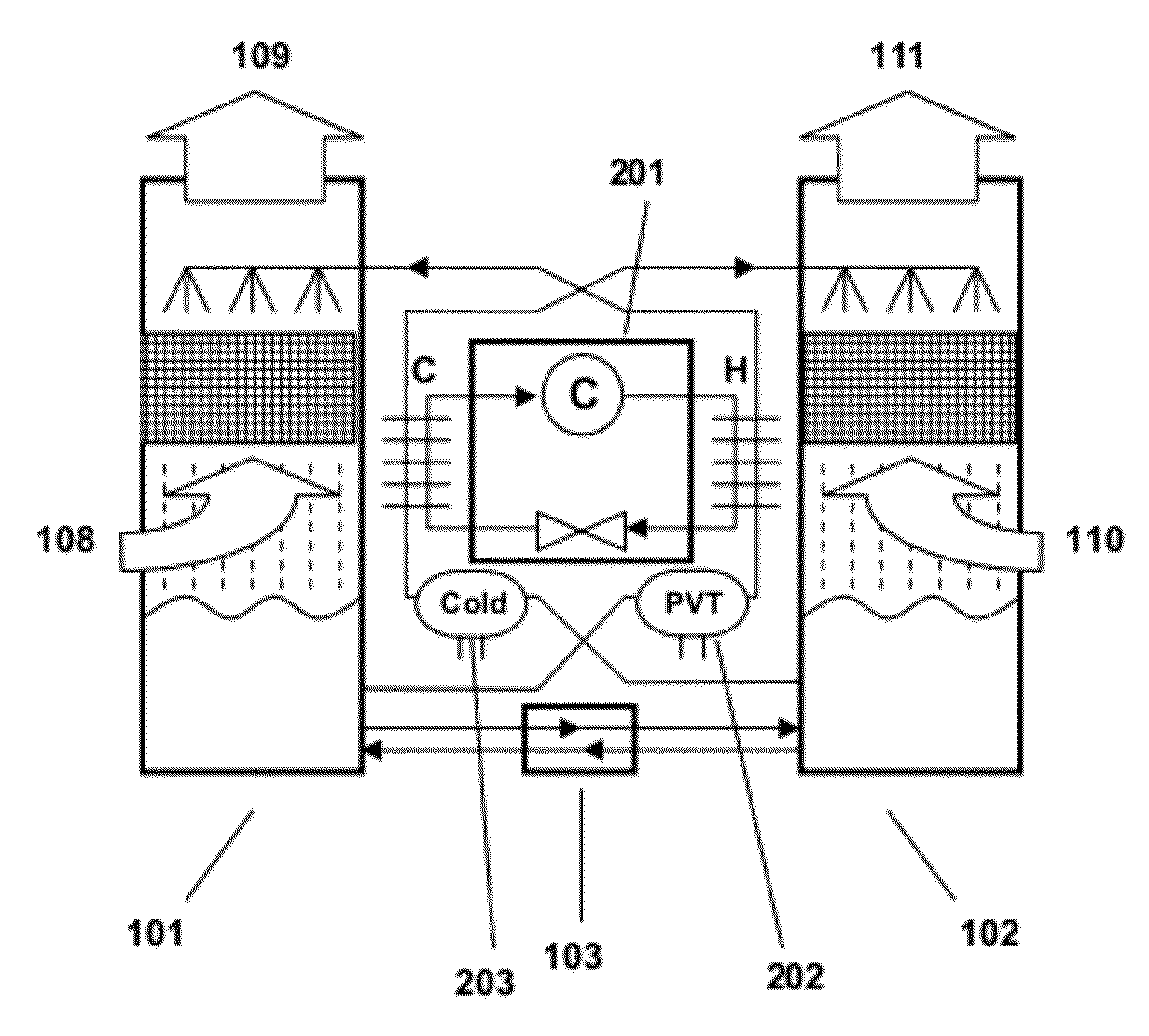 Photovoltaic-thermal (PVT) module with storage tank and associated methods