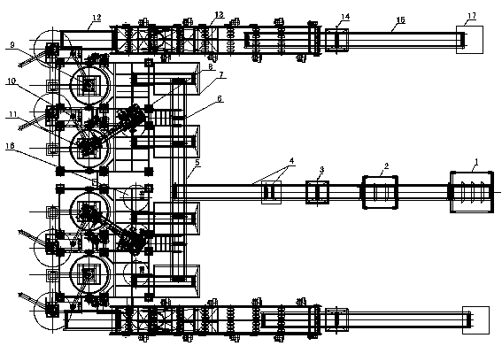 Automatic wine-making production line with full-automatic steaming robot