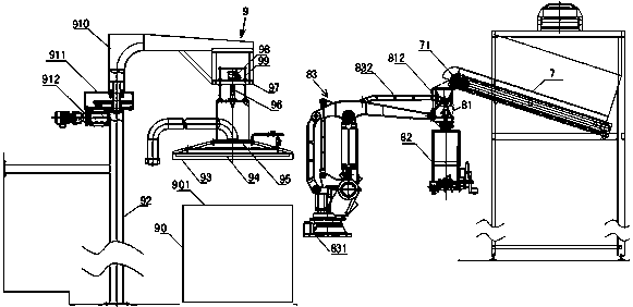 Automatic wine-making production line with full-automatic steaming robot