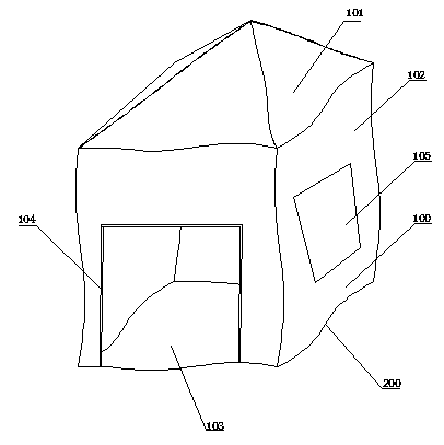 Flame-retardant tent for outdoor recreation