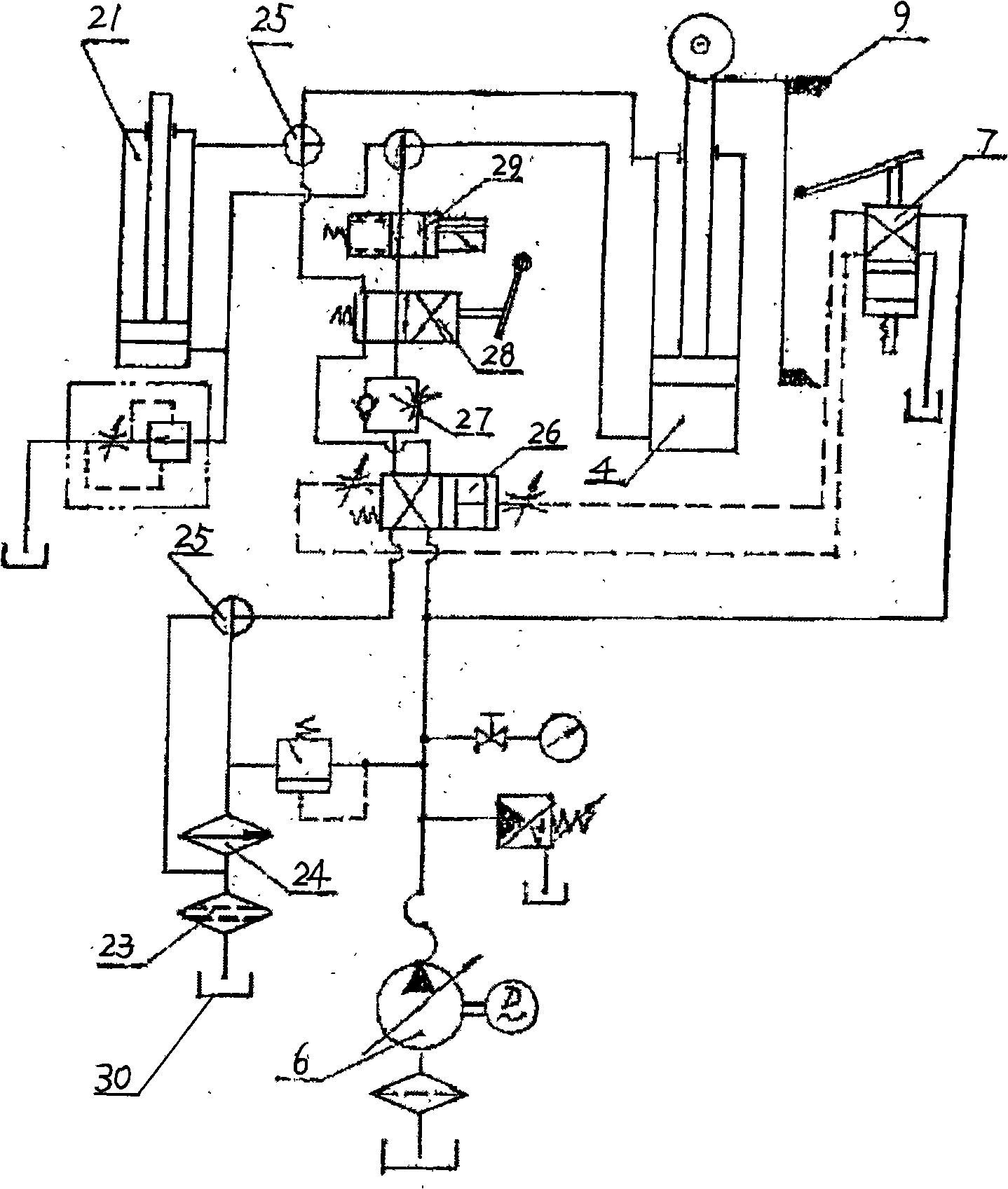 Improved automatic control hydraulic drive oil pumping machine