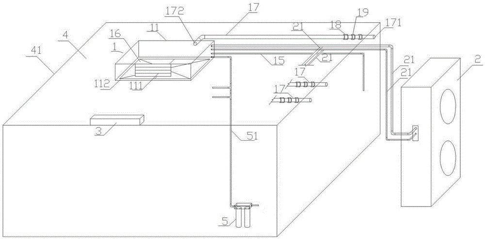 Household variable refrigerant flow air conditioning system and residential building