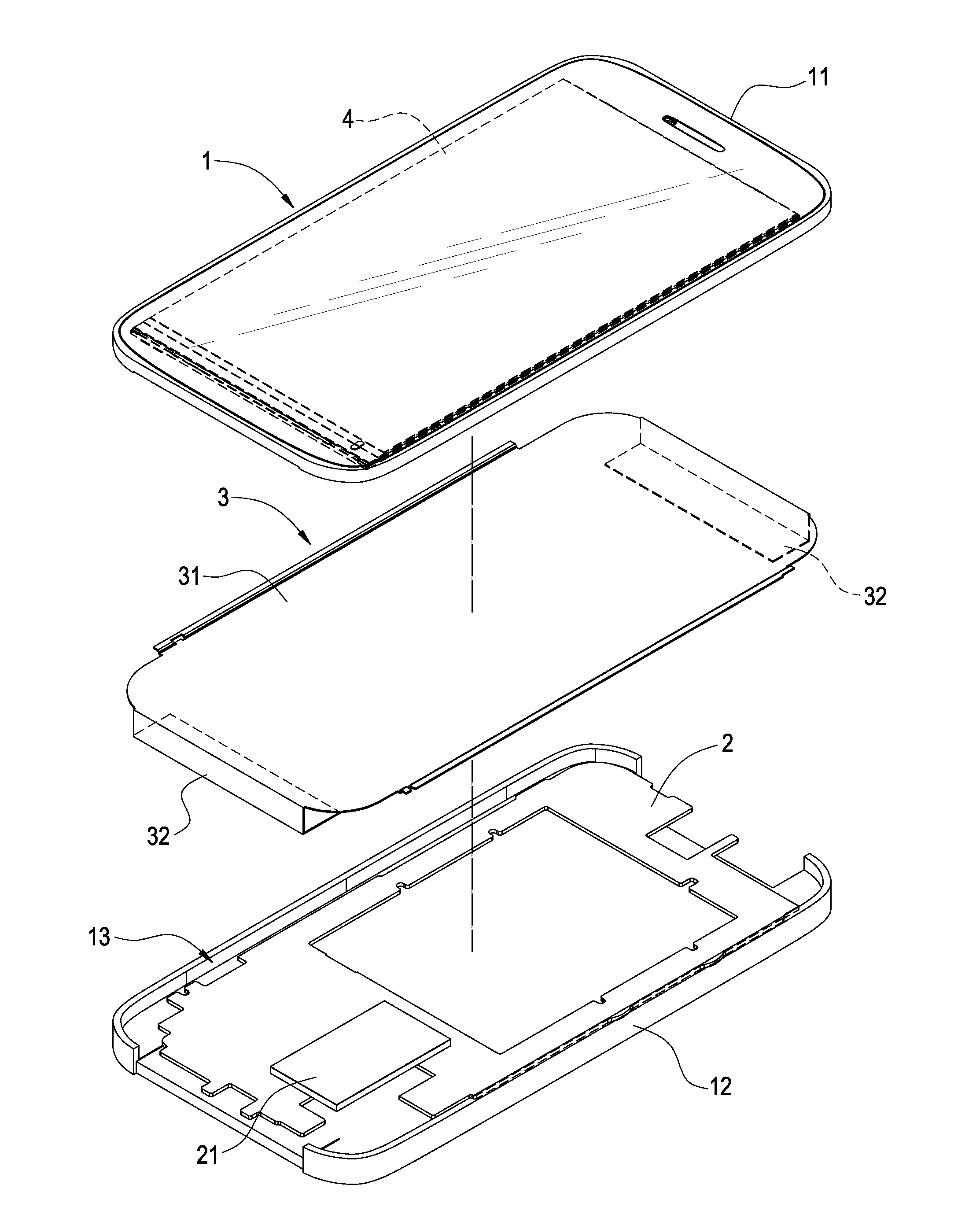 Portable electronic device with exposed heat dissipating mechanism