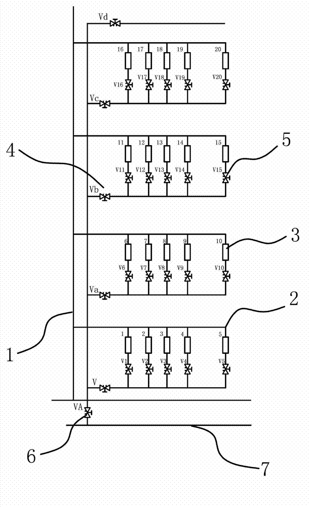 Debugging method of static balance valve