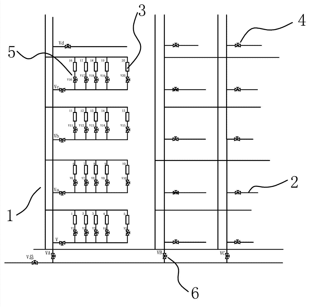 Debugging method of static balance valve