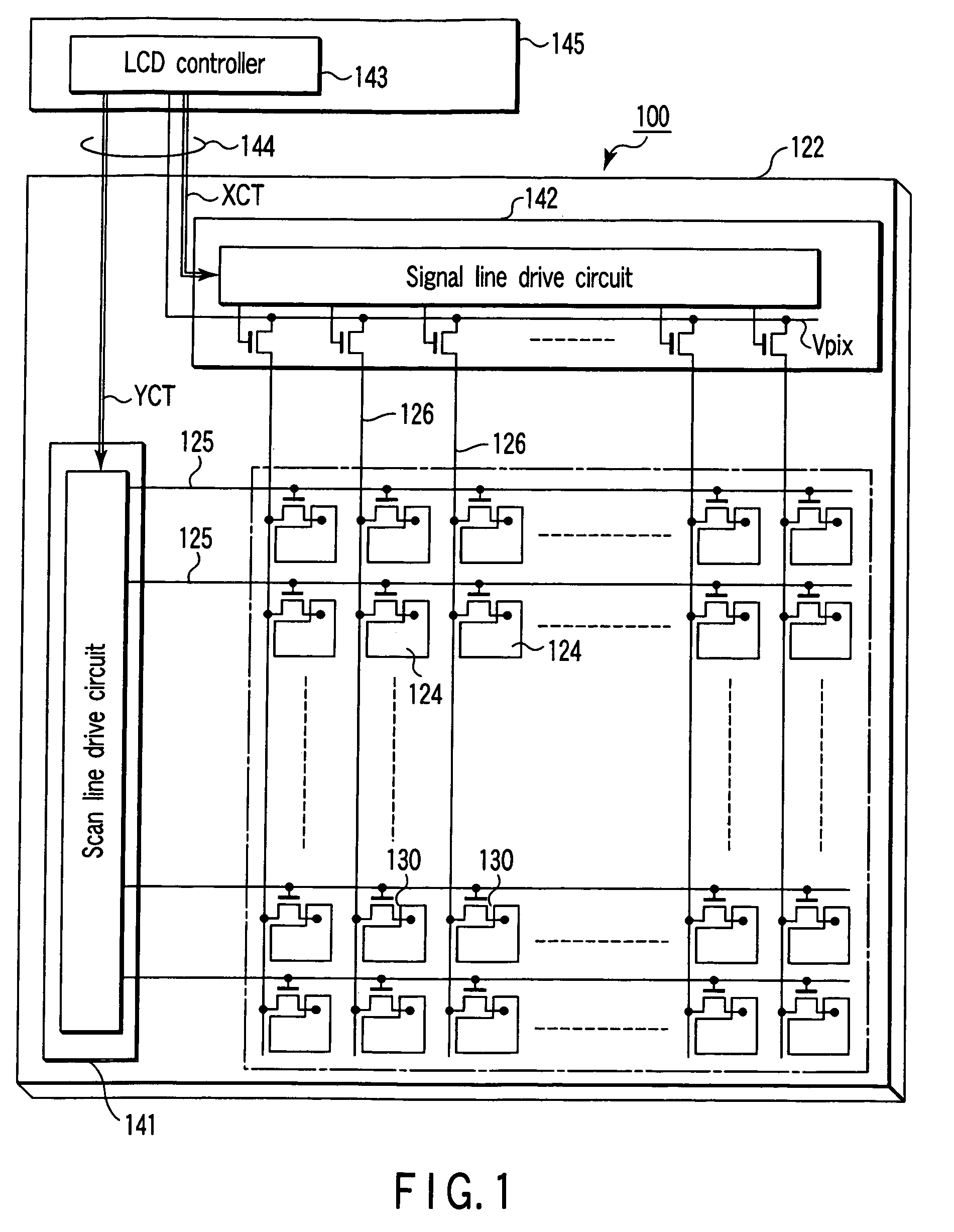 Image display apparatus using thin-film transistors