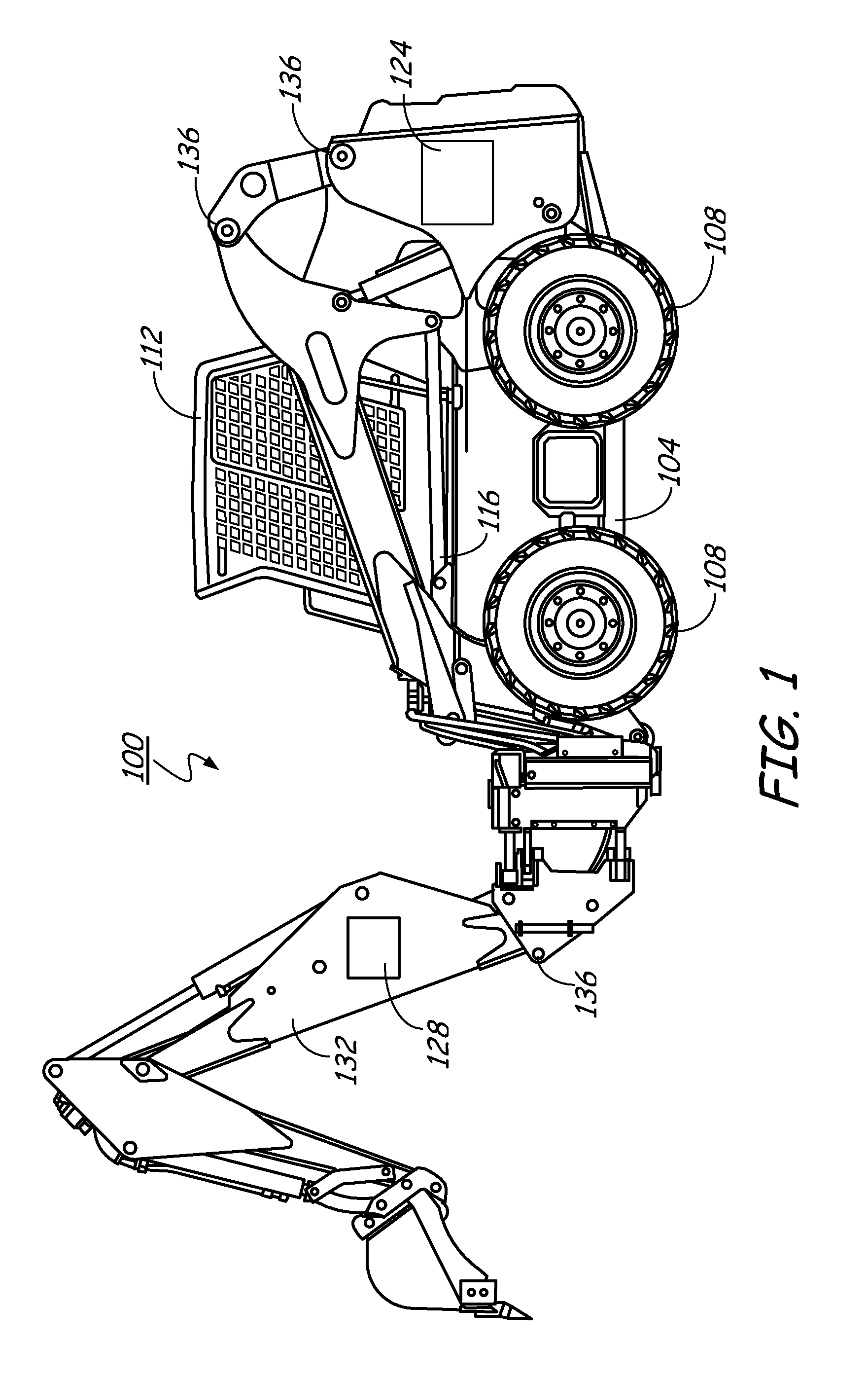 Carrier and backhoe control system and method