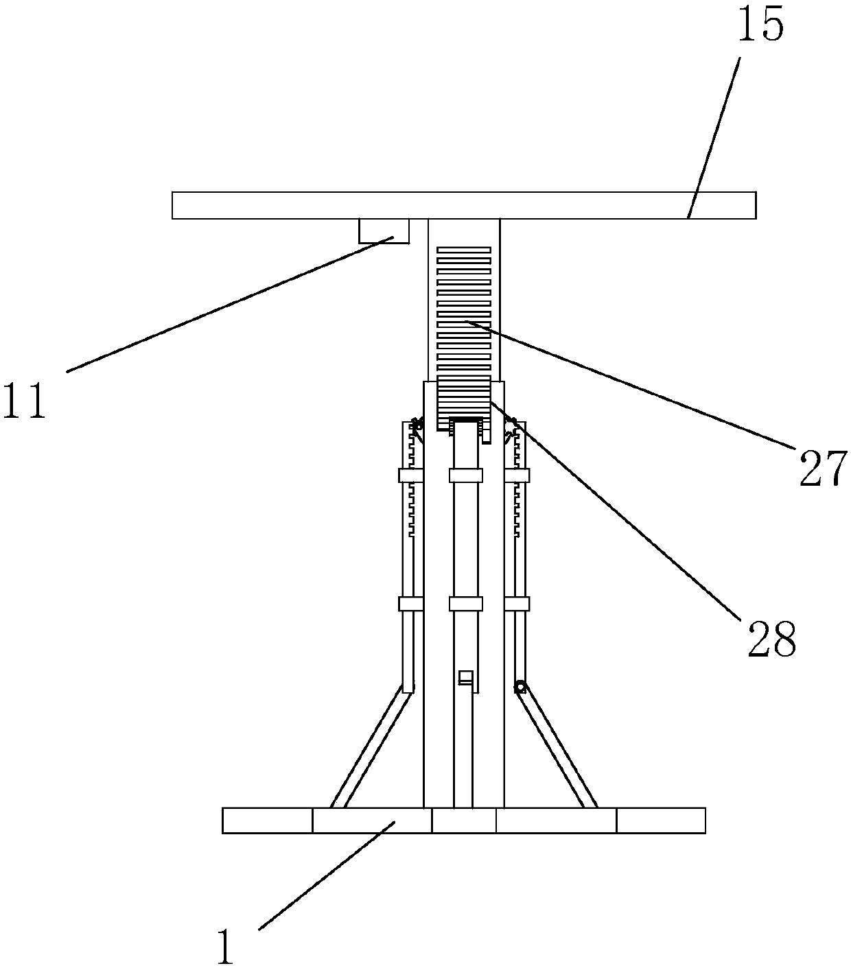 Lifting table with high stability