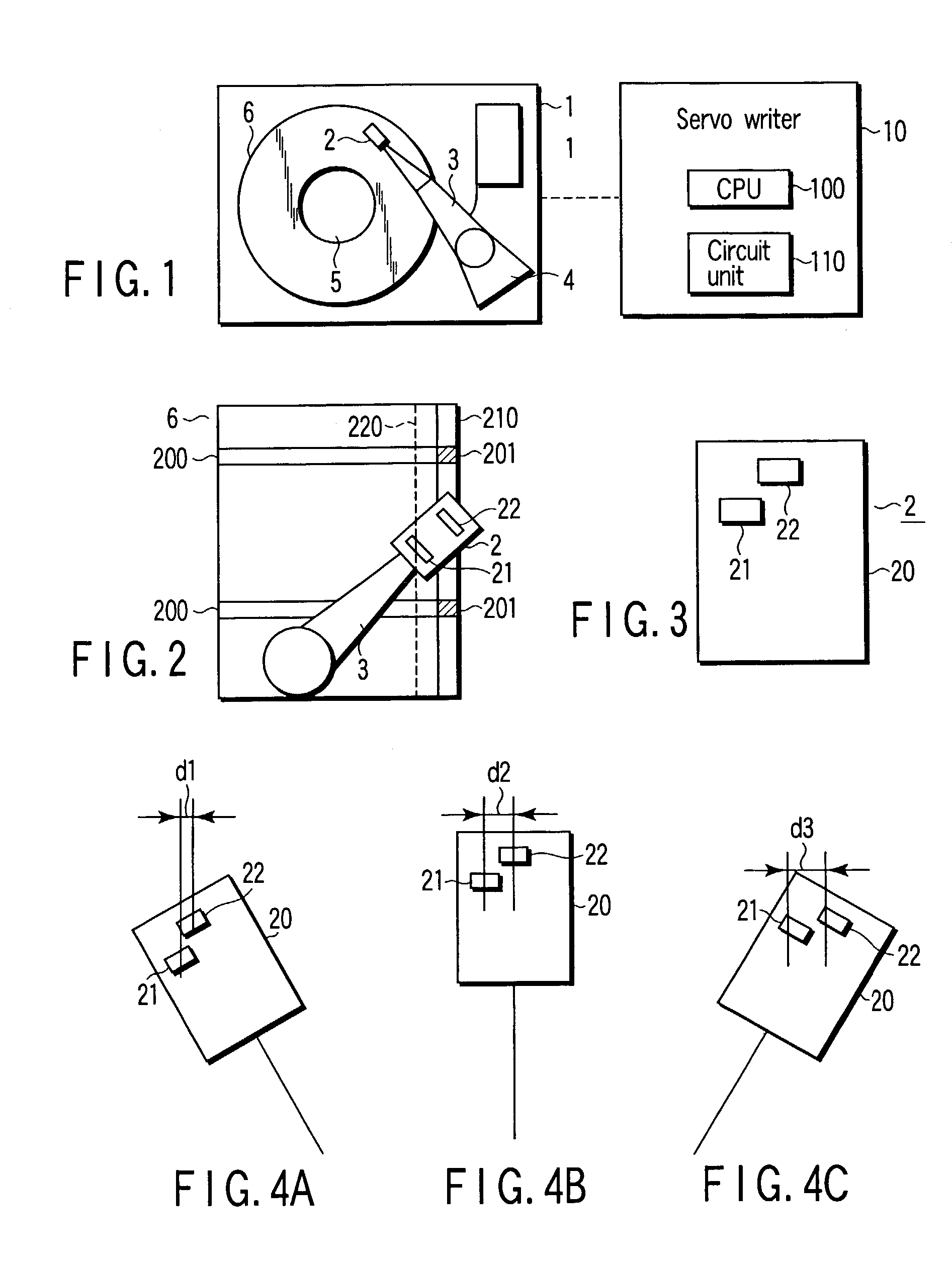 Method and apparatus for performing self-servo writing in a disk drive