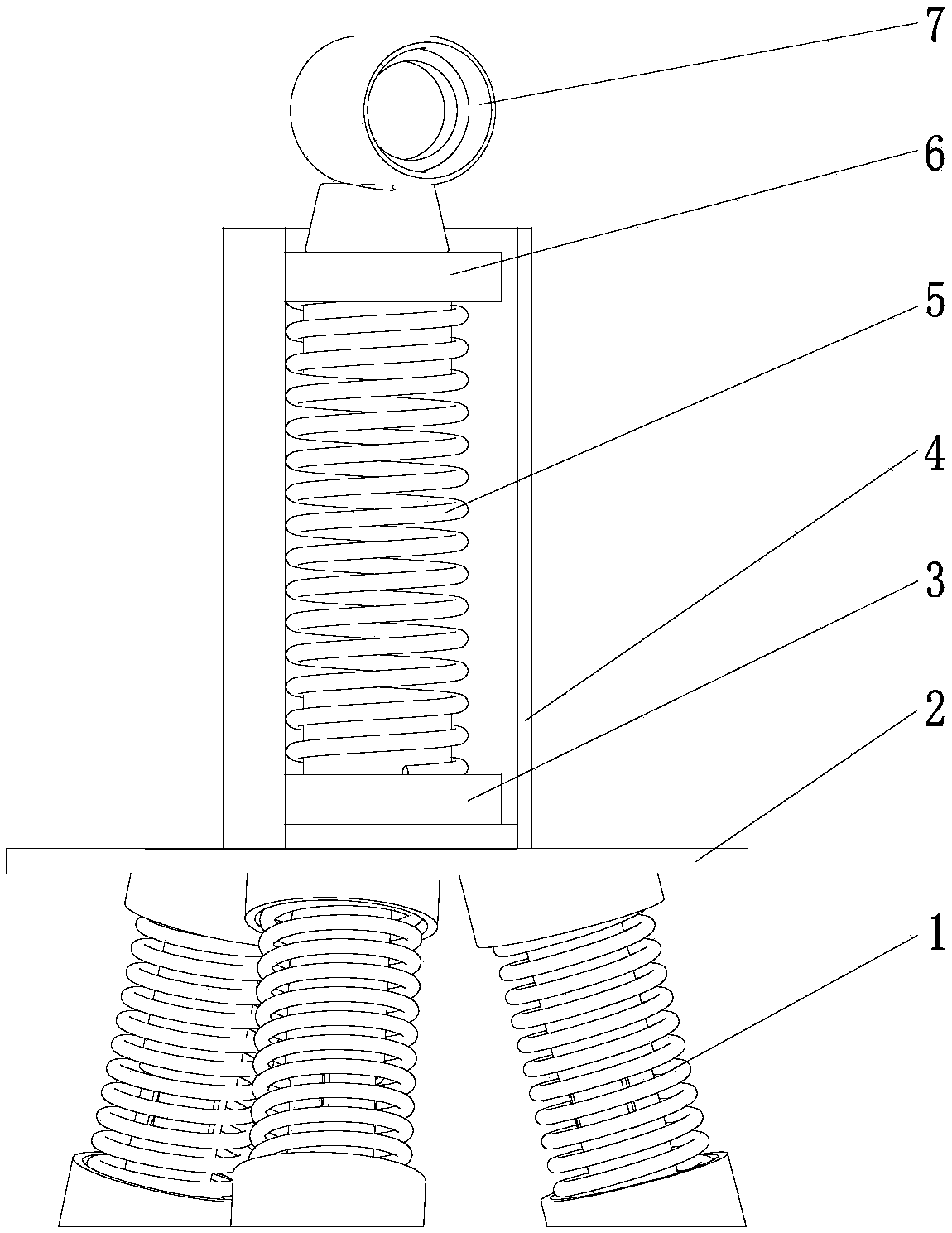 Shock-proof support of agricultural machinery navigation equipment