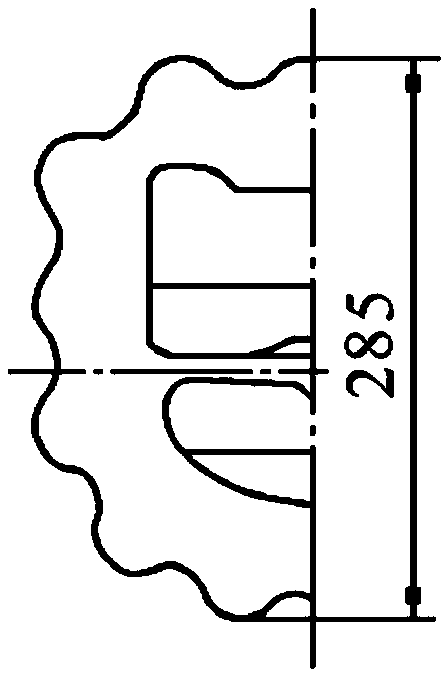 Double-suction type centrifugal pump body casting method and cast centrifugal pump