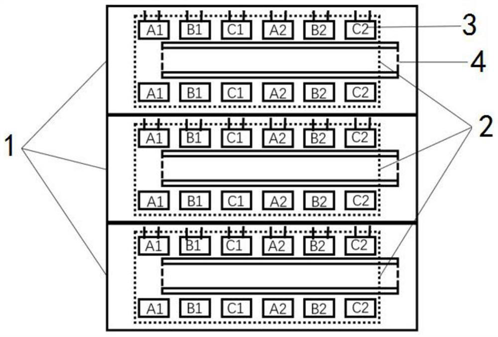 Electromagnetic coil multi-load parallel putting device based on pulse excitation