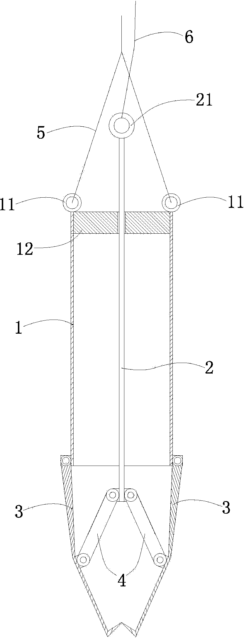 Gripping device for falling object in pressure-relief well