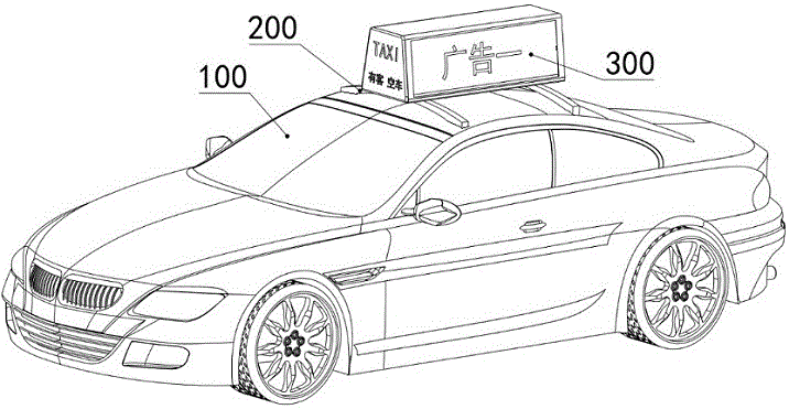 Vehicle-mounted top double-side-rolling type multi-breadth exhibition scheme