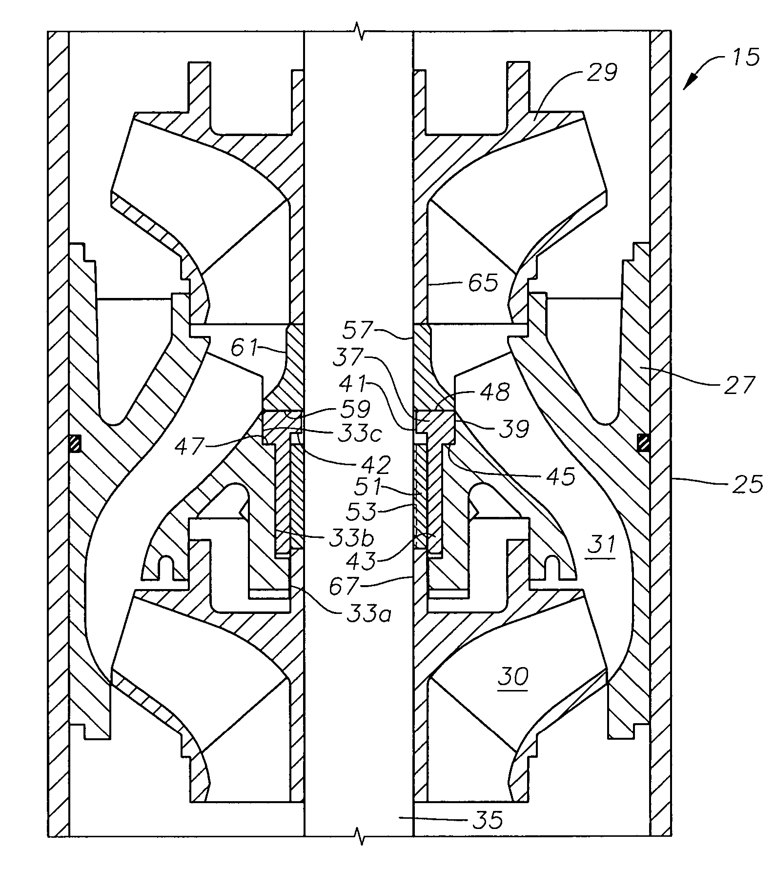 Abrasion resistant pump thrust bearing