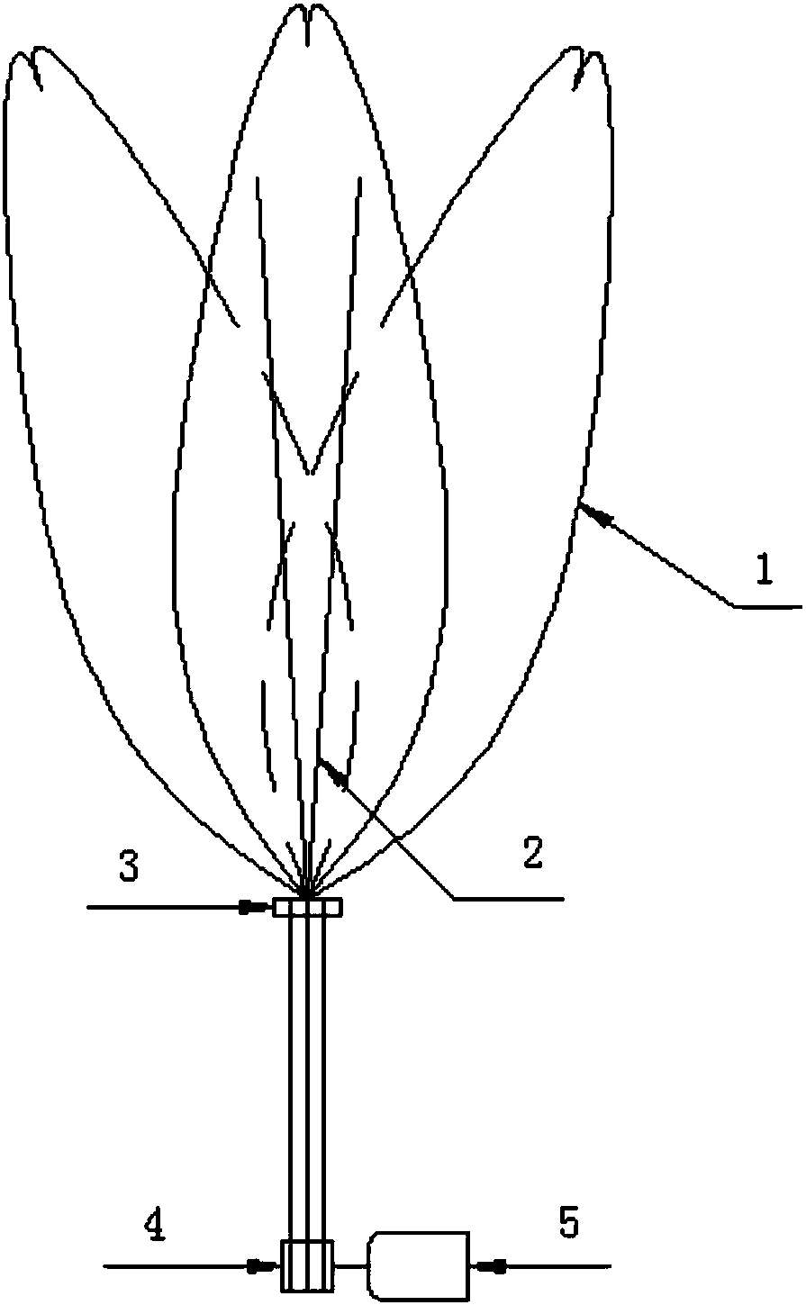 Stimulation flower simulating whole process of flower bloom