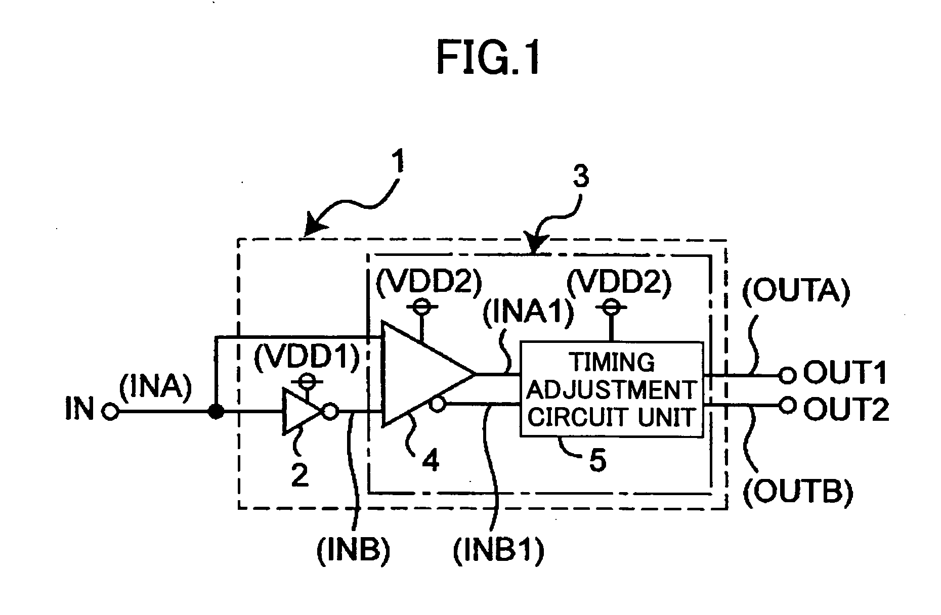 Level shift circuit having timing adjustment circuit for maintaining duty ratio