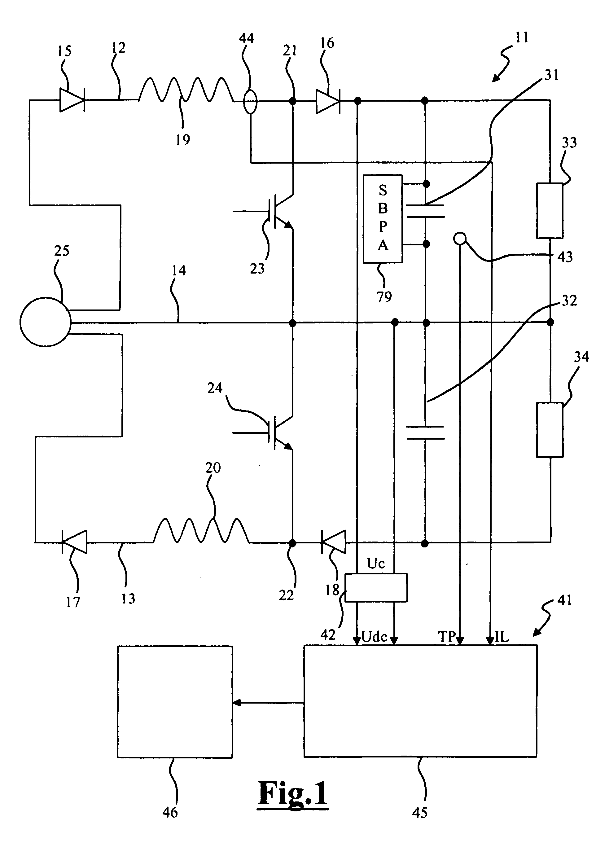 Method and device for predicting electrolytic capacitor defects, converter and uninterruptible power supply equipped with such a device