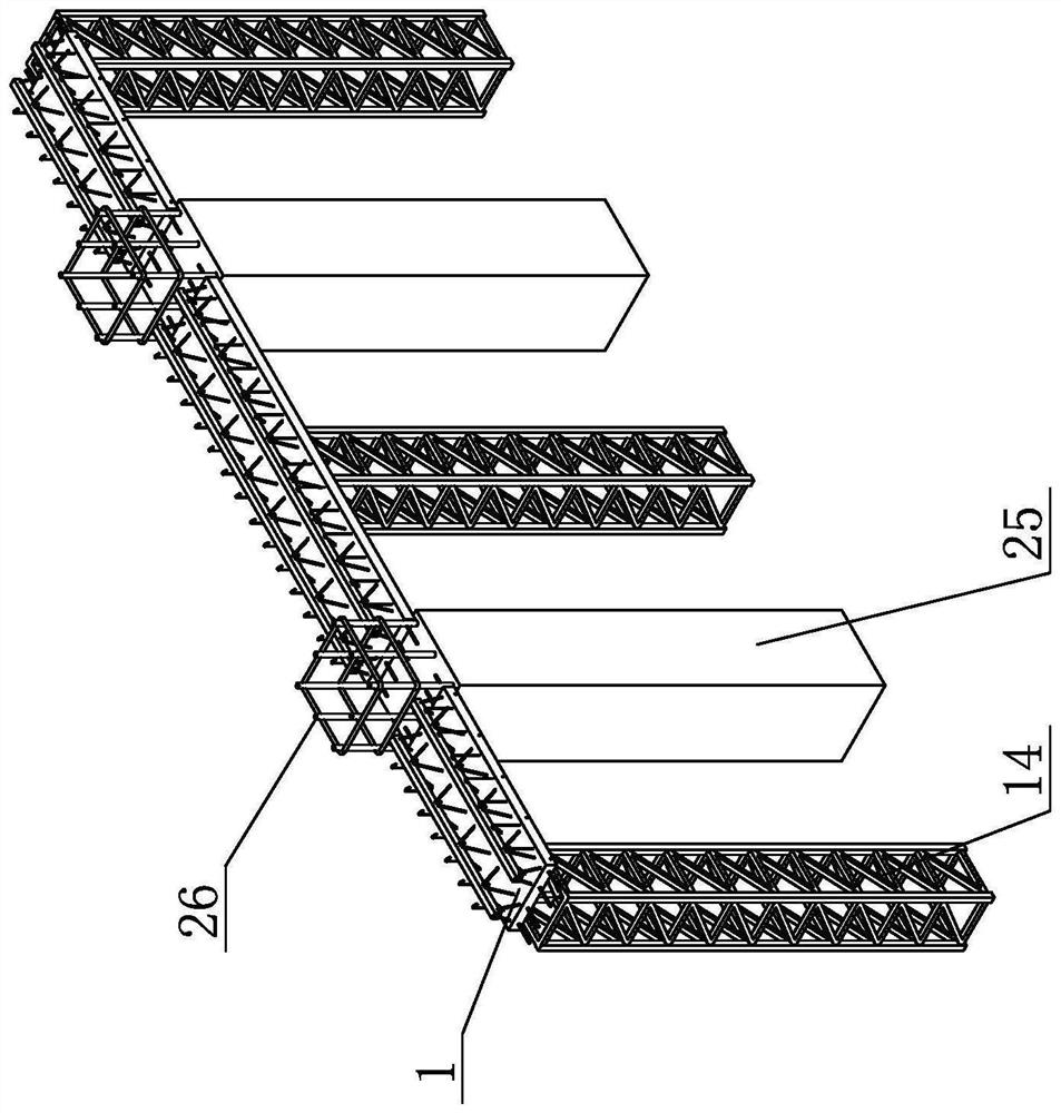 Floor system construction method for fabricated building and fabricated plane floor system