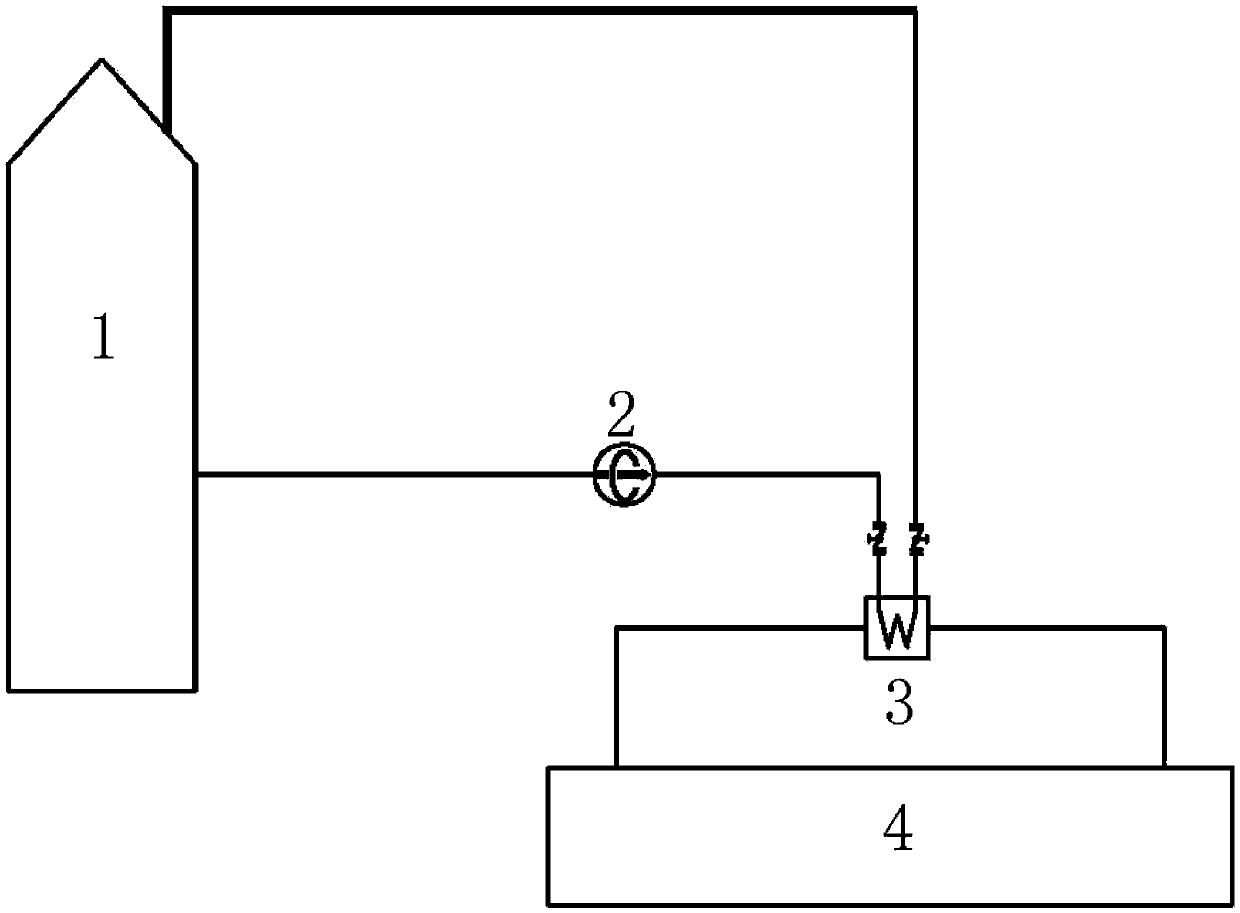 Auxiliary water supply tank stored water circulation cooling system