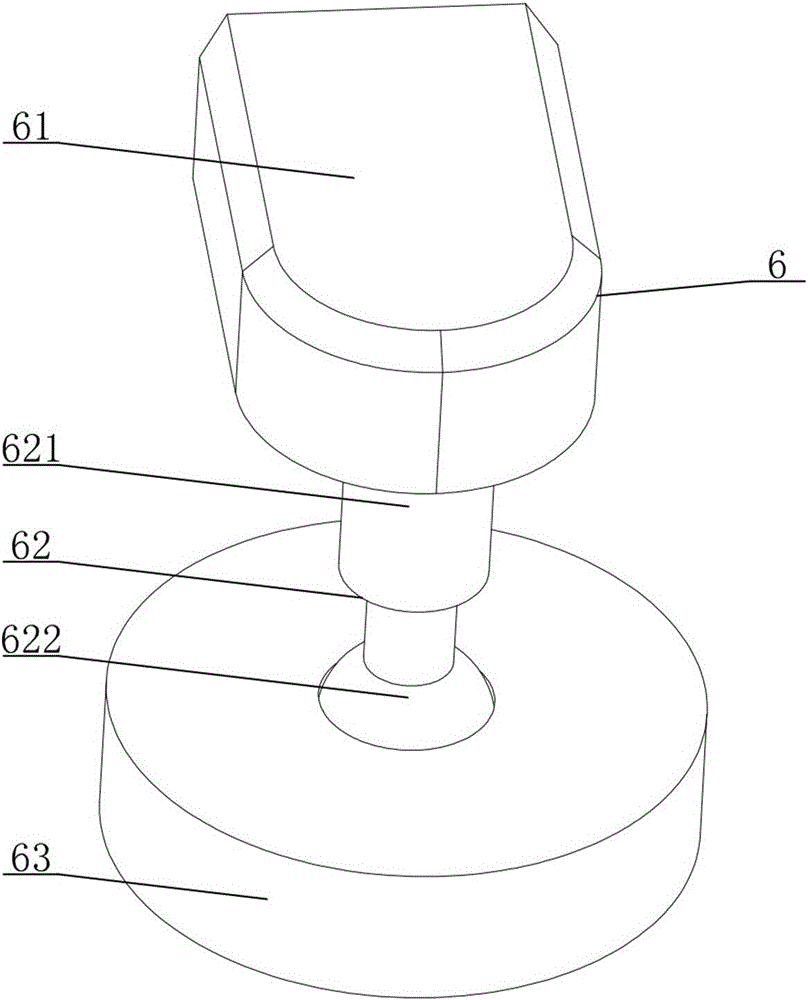 Adjustable shovel guide rail bracket of tree moving machine